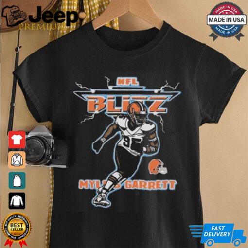 Myles Garrett NFL Blitz Cleveland Browns T Shirts