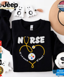 pittsburgh steelers nurse it’s a work of heart christmas shirt