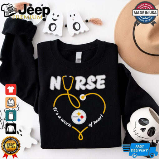 pittsburgh steelers nurse it’s a work of heart christmas shirt