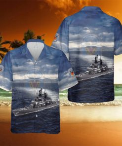 US Navy USS Richmond K. Turner (DLG 20 CG 20) Leahy class cruiser destroyer leader Hawaiian Shirt