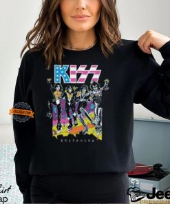 KISS Destroyer Flocked Blacklight Graphics Design T Shirt