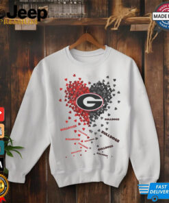 Georgia Bulldogs Heart Shirt