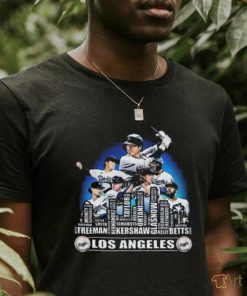 Los Angeles Dodgers Baseball Squad 2024 Player Name City Skyline T shirt