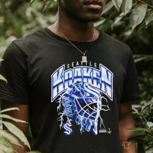 seattle kraken lightning strike helmet shirt