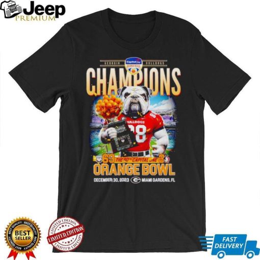 Uga mascot Georgia Bulldogs Champions 63 Orange Bowl shirt