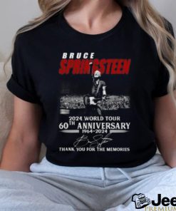 Bruce Springsteen 2024 World Tour 60th Anniversary 1964 2024 Thank You For The Memories T Shirt