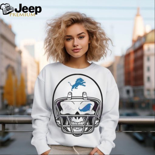 Retro Detroit Lions Skull Helmet 2024 Shirt