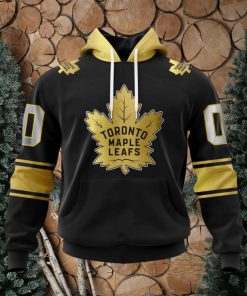 NHL Toronto Maple Leafs Special Black And Gold Design Hoodie