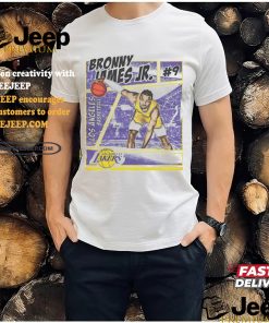 Bronny James Jr. Los Angeles Lakers Comic Shirt