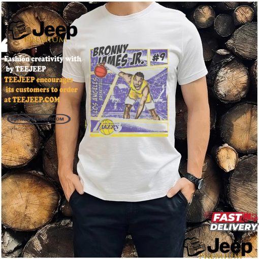 Bronny James Jr. Los Angeles Lakers Comic Shirt