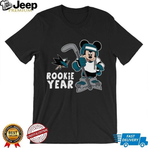 Mickey Mouse Toddler San Jose Sharks Disney Rookie Year shirt