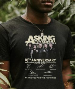 Asking Alexandria 18th Anniversary 2006 2024 Thank You For The Memories T Shirt