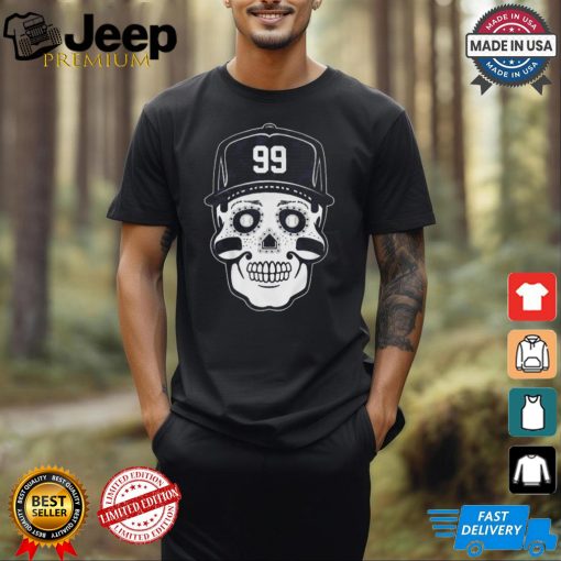 Official New York Yankees MLB Aaron Judge Sugar Skull #99 Graphic t shirt