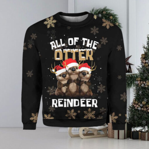 All Of The Otter Reindeer Christmas Ugly Sweater