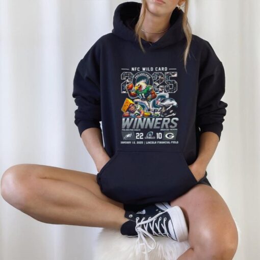Philadelphia Eagles NFC Wild Card 2025 Winners Mascot Shirt