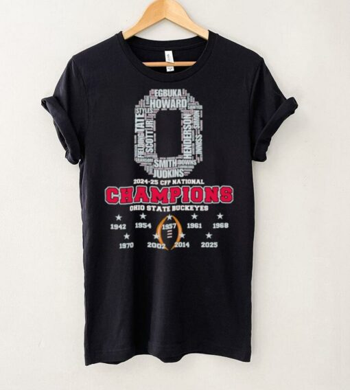 2024 25 CFP National Champions Ohio State Buckeyes shirt