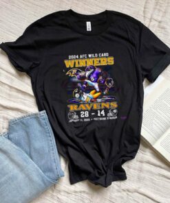 2024 Afc Wild Card Winners Ravens 28 14 Steelers Shirt