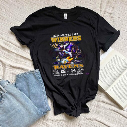 2024 Afc Wild Card Winners Ravens 28 14 Steelers Shirt