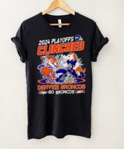 2024 Playoffs Clinched Denver Broncos mascot shirt