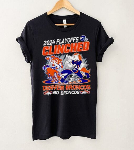 2024 Playoffs Clinched Denver Broncos mascot shirt
