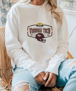 **2025 Duke’s Mayo Bowl Virginia Tech Helmet Shirt** Support the Hokies in style with this bold helmet design for the 2025 Duke’s Mayo Bowl!
