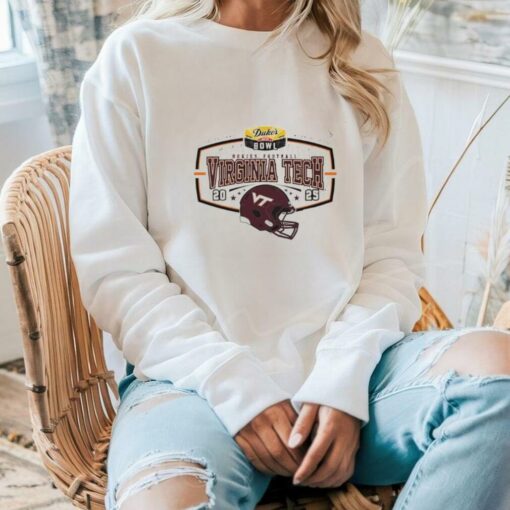 2025 Duke’s Mayo Bowl Virginia Tech helmet shirt