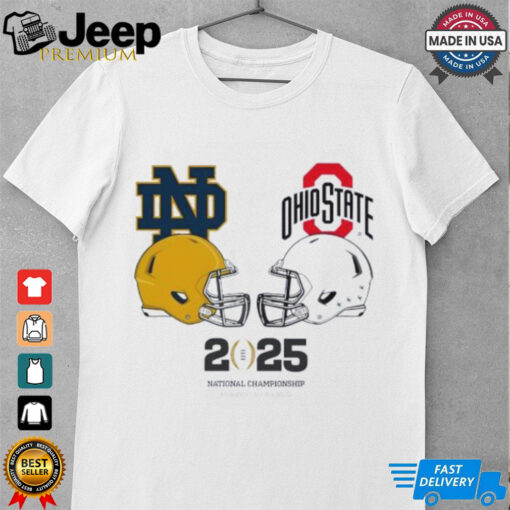 2025 National Championship Notre Dame vs Ohio State Football shirt