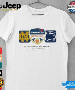 2025 Orange Bowl Matchup Is Set Notre Dame Vs Penn State CFP Semifinal Championship Teams Logos Shirt