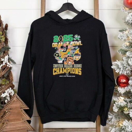 2025 Orange Bowl Notre Dame Irish Football Champions Mascot Shirt