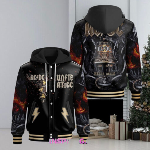 ACDC Hells Bells Hooded Varsity Jacket