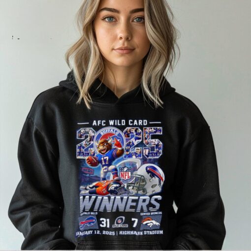 AFC Wild Card 2025 Winners Buffalo Bills Beat Denver Broncos T Shirt