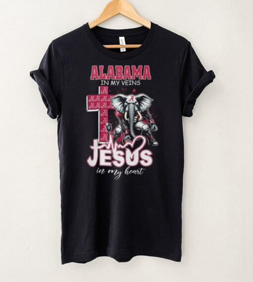 Alabama in my venis jesus in my heart shirt