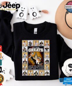 All time greats New Orleans Saints Rickey Jackson Willie Roaf Drew Brees Marques Colston signatures shirt