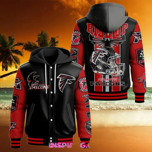 Atlanta Falcons Rise Up Hooded Varsity Jacket