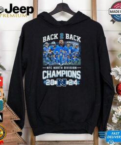 Back 2 Back Detroit Lions NFC North Division Champions 2024 Shirt