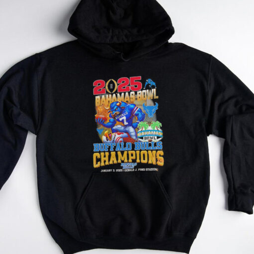 Bahamas Bowl Champions NCAA Buffalo Bulls 2025 mascot shirt