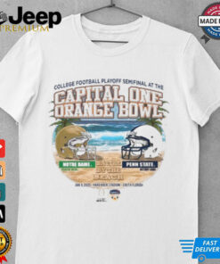 Battle By The Beach CFP Orange Bowl Penn State Vs Notre Dame 2025 Shirt
