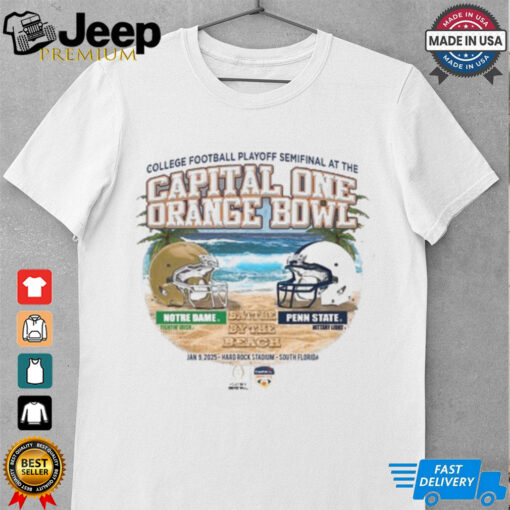 Battle By The Beach CFP Orange Bowl Penn State Vs Notre Dame 2025 Shirt