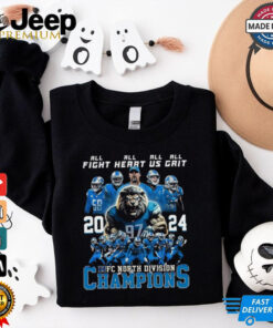 Best All Fight All Heart All Us All Grit Detroit Lions 2024 NFC North Champions Shirt