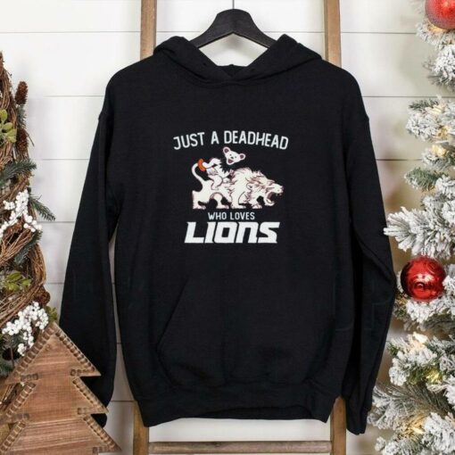 Best Grateful Dead Just A Deadhead Who Loves Detroit Lions Shirt