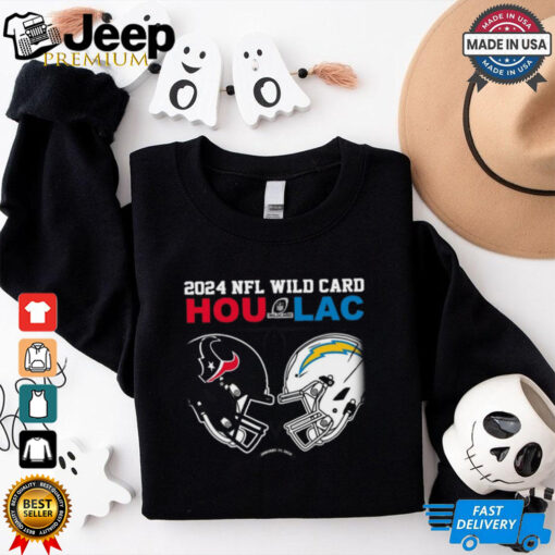 Best Texans vs Chargers 2024 25 NFL Wild Card Dueling Helmet T Shirt