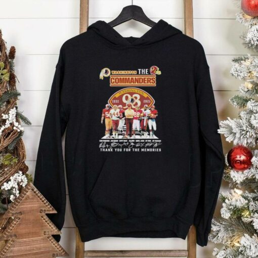 Best Washington The Commanders 93 Years 1932 2025 Thank You For The Memories Signatures Shirt