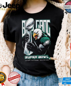 Bird Gang Super Bowl Lix Trophy Champion Eagles Mascot Shirt