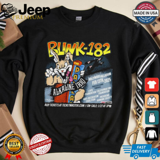 Blink 182 Alkaline Trio February 13 2025 Hollywood, CA T shirts