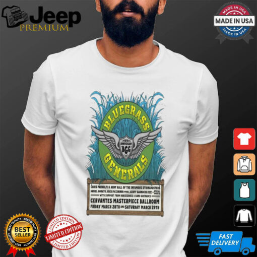 Bluegrass Generals In Denver CO On March 28 2025 T Shirts