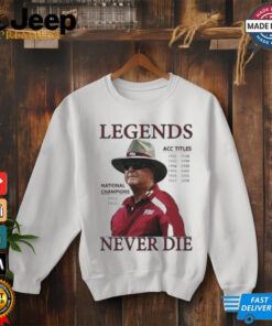 Bobby Bowden Legend Never Die FSU Football Shirt