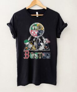 Boston Sports Team Peanuts Characters T Shirt