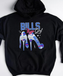 Buffallo Bills girl glitter heels shirt