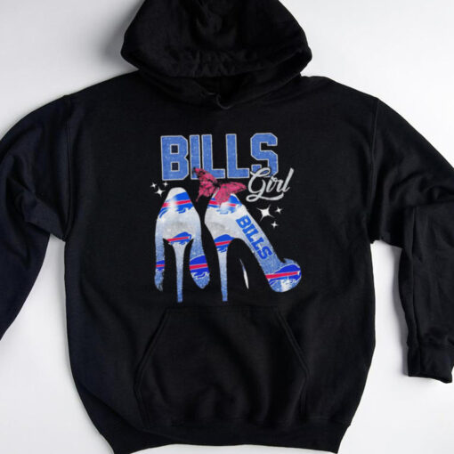 Buffallo Bills girl glitter heels shirt