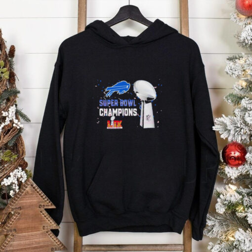 Buffalo Bills 2025 Super Bowl LIX Champions NFL Trophy Graphic Shirt